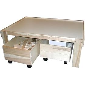 Click here to buy Beka Train Table with Top and Two Trundles by Beka
