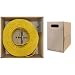 CAT6, UTP, Bulk Cable, Solid, 500MHz, 24 AWG, Yellow, 1000 ft