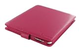 Magenta Genuine Leather Vertical Case for Apple iPad (iPad NOT Included)