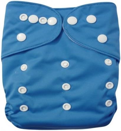 Baby All in One Size Washable Reusable Adjustable Cloth Pocket Diaper - Blue