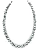 9-11.4mm Platinum Tahitian South Sea Pearl Necklace - AAAA Quality