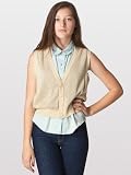 American Apparel Knit Cropped Dot Vest