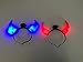 Halloween Horn LED Lights - Great For Costumes Assesories, Parties, Tick or Teating or Having Fun - 2 Pack With Devil Red & Blue