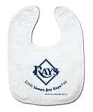 MLB Tampa Bay Devil Rays White Snap Bib with Team Logo