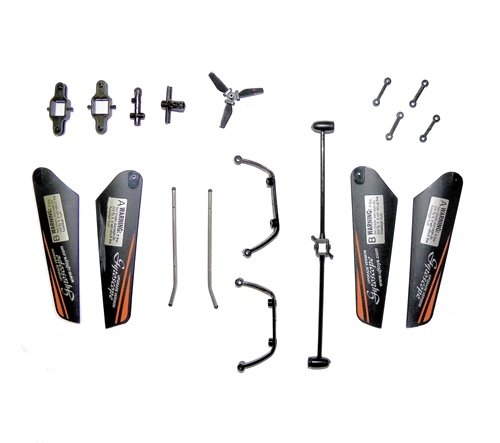007 Mini Falcon XVIII Gyroscope 4 Channel Infrared Helicopter - Blades Set with Skid