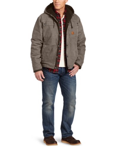 Lowest Price !! for Carhartt Men's Big-Tall Hooded Multi Pocket Jacket, Gravel, 3X-Tall