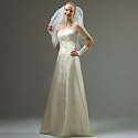CRUSZ Elegantes Corsagen-Brautkleid, cremeweiss
