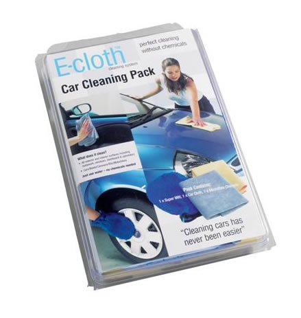 E-CLOTH CAR PACK- HEAVY DUTY MITT, MICROFIBER CHAMOIS, CAR CLOTH.