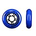Rollerex VXT500 Inline Skate Wheels – 2-Pack (Optional Bearings, Spacers and Washers) - Durable Replacement Roller Blade Wheels for Indoor & Outdoor Skating (Deep Sea Blue, 80mm)