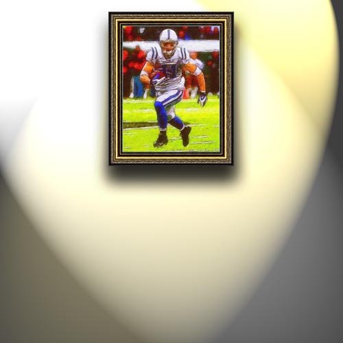 Completely Handpainted American Football Sport Painting, Custom Order FL4857, Oil on Canvas, with Option to Paint Jerry, Brett & Co. from Any Other Favorite Photograph or Picture, Unframed, Size 19'' x 25