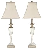 IMAGE OF Safavieh Lighting Collection Katelyn Mirror 1-Bulb Table Lamps (Set of 2)