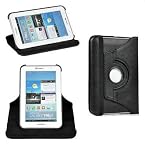 360 Degree Rotating Leather case cover stand for Samsung Galaxy Tab 2 310 & P3100 ( Black )