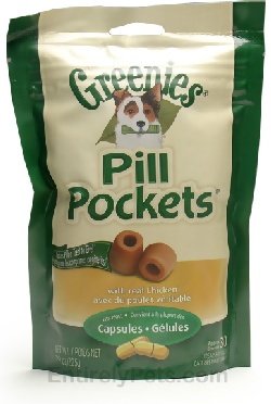 Childrens Toyshop  Pet Supplies : Pill Pockets LARGE Dog 7.6 oz (30 Chicken pockets) - 4 pack