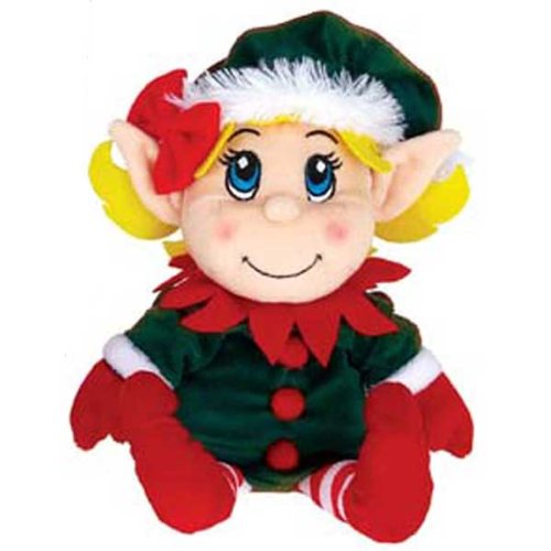 11.5" Girl Santa's Plush Secret Elf