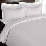 Royal Velvet 330TC Single Ply Swiss Dot Duvet Set, Full/Queen, Lemongrass