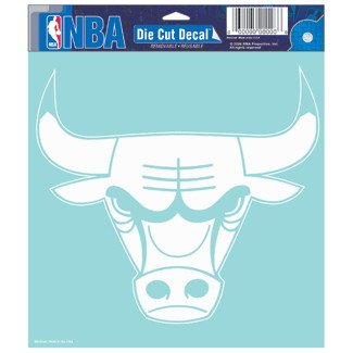 Chicago Bulls Die Cut Car Window Sticker Decal (8x8 Inches)
