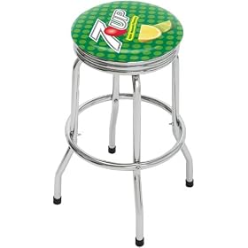 7Up Single Foot Ring Barstool with Swivel