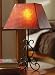 Southwest Table Lamp With Metal Base And Mica Shade By Collections Etc