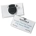 Durable Name Badges Convex with Combi-Clip for Pin or Clip to Clothing W75x40mm (Pack 25) - Ref 8124-19mm