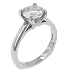 14k White Gold Moissanite Solitaire Ring (2 cttw equivalent) 14k White Gold Moissanite Solitaire Ring (2 cttw equivalent)