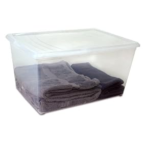 <b>Large Deep 58 Quart Plastic Storage Box by Iris</b>