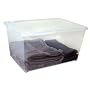 Clear Plastic Boxes- Large Deep 58.1 Qt.