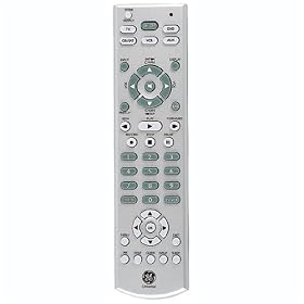 GE 24977 4 DVD Slimline-Device Remote Control (Silver)