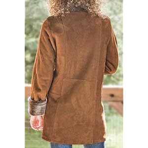 Ladies Bianca Shearling Coat by Overland Sheepskin Co