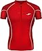 New 101 Red Skin Tights Compression Base Layer Short Sleeve Mens T Shirt