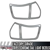 2004-2011 Lexus RX330 2pc Chrome Tail Light Bezels 