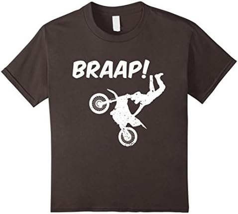 Kids Brap Braap Braaap Dirt Motor Bike T-Shirt Brapp Brappp 12 Asphalt