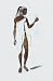 Designs for Cleopatra IX by Oliver Messel. Size 9.17 inches width by 18.98 inches height. High Quality Art Poster Print
