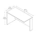 Bush Business Furniture Series C Collection 48W Return Bridge in Natural Cherry