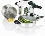 Fagor 2-by-1 Splendid 5-Piece Pressure Cooker Set