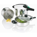 Fagor 2-by-1 Splendid 5-Piece Pressure Cooker Set by Fagor