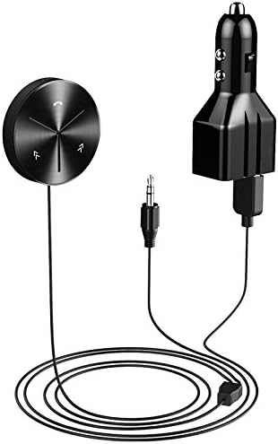 Mini Wireless In-Car Bluetooth FM Transmitter with LCD Screen, Dual USB Charging , Music Control , and Hands-Free Calling for Smart-phones , Tablets , MP3 Players &amp; More