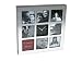 PT Wall Clock Picture Frame Square Stainless Steel Finish