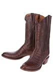 Lucchese Classics Crocodile Cowboy Boots 6/3 Mens B (Narrow) - Sienna