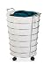 Honey-Can-Do HMP-02108 Steel Canvas Rolling Laundry Hamper, Chrome