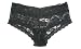Levusha Fashions Ladies Panties Fine Nylon Spandex All Over Lace Cheeky, X Large, Black