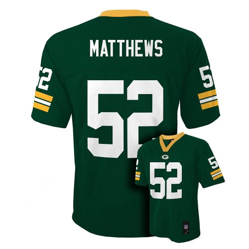 Clay Matthews Green Bay Packers Green NFL Youth 2015-16 Season Mid-tier Jersey
