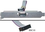 IDC 10 / DB9 Male, Motherboard Serial Port Connector cable