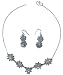 Necklace & Earring Sets Sterling Silver Rainbow Jewelry (gnklcs224)