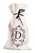 Embroidered Monogram Wine Bag - D