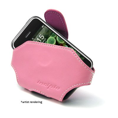 Incipio Hipster Leather Pouch Case for iPhone 1G (Pink)
