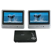 Axion AXN6079 7-Inch Twin Monitor Portable DVD System