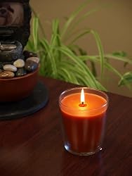 Filled Candle in Carmona Jar- Pumkin Pie Scent, 12.5 oz