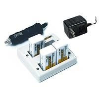 PowerEx Stealth Two Hour 4 Bank 9.6V Charger w/3-9.6V Batteries