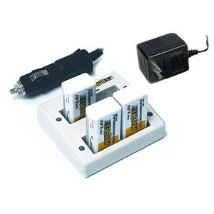 Maha PowerEx MH-C490F-DCW Worldwide 9-Volt Battery Charger w/ Car Adapter