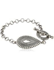 Lucky Brand "Jan14 Indigo Trail Necklace Brc" Tribal Toggle Wrap Bracelet, 7.63"